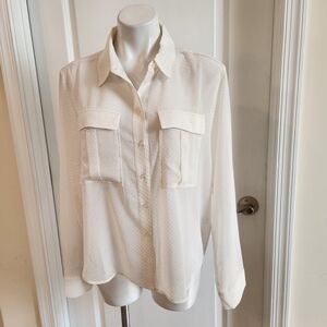 Evereve New Large White Blouse